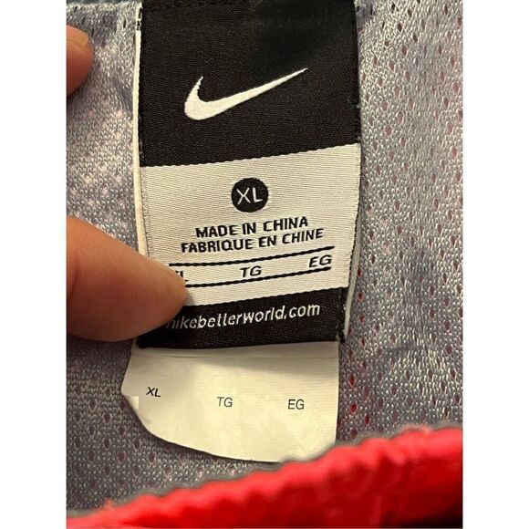 Nike Dark Pink with Gray Swoosh Swim Trunks. Black Nike Tag. Size XL - Picture 2 of 8